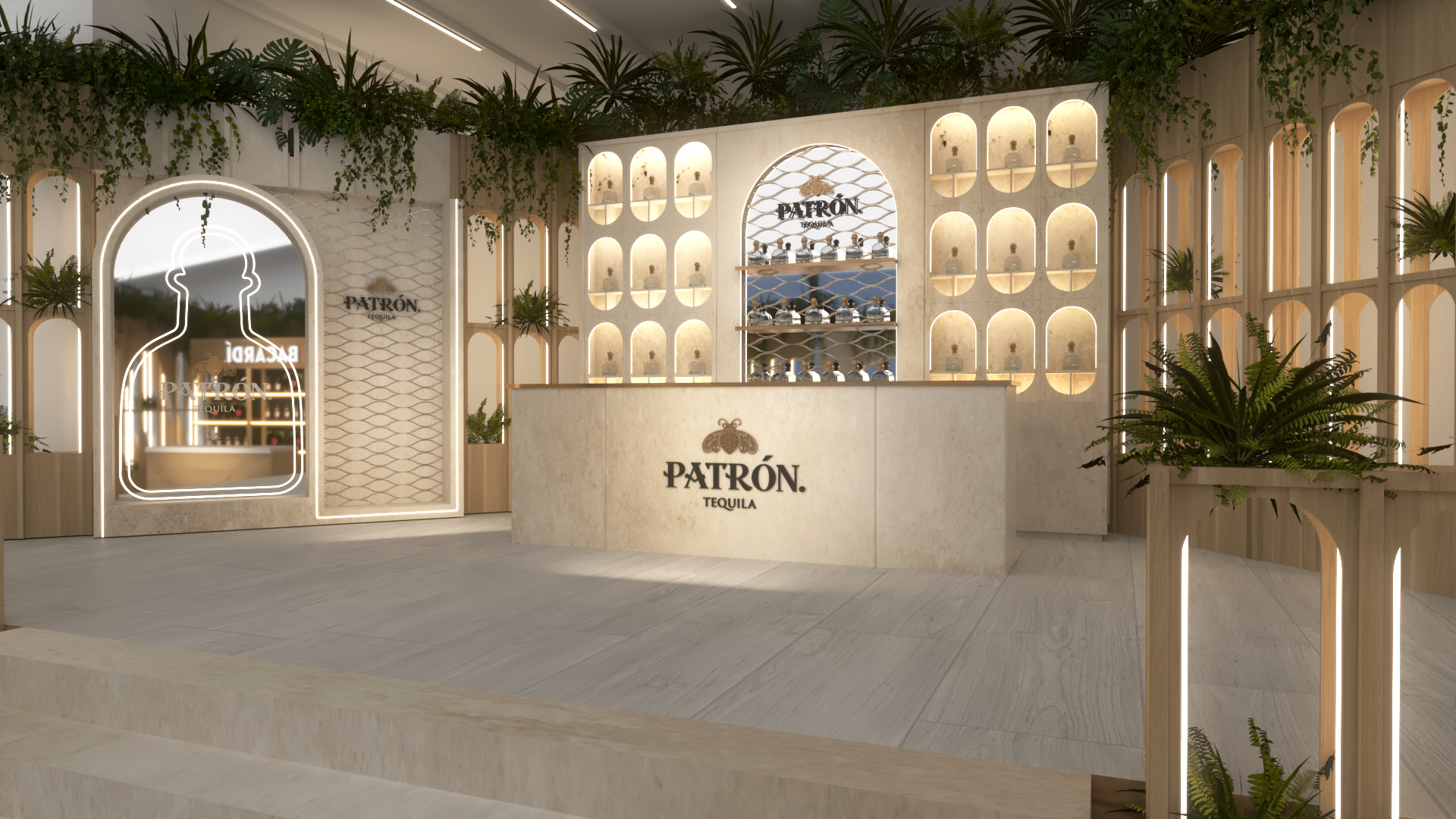 Original Patrón hospitality environment visualisation