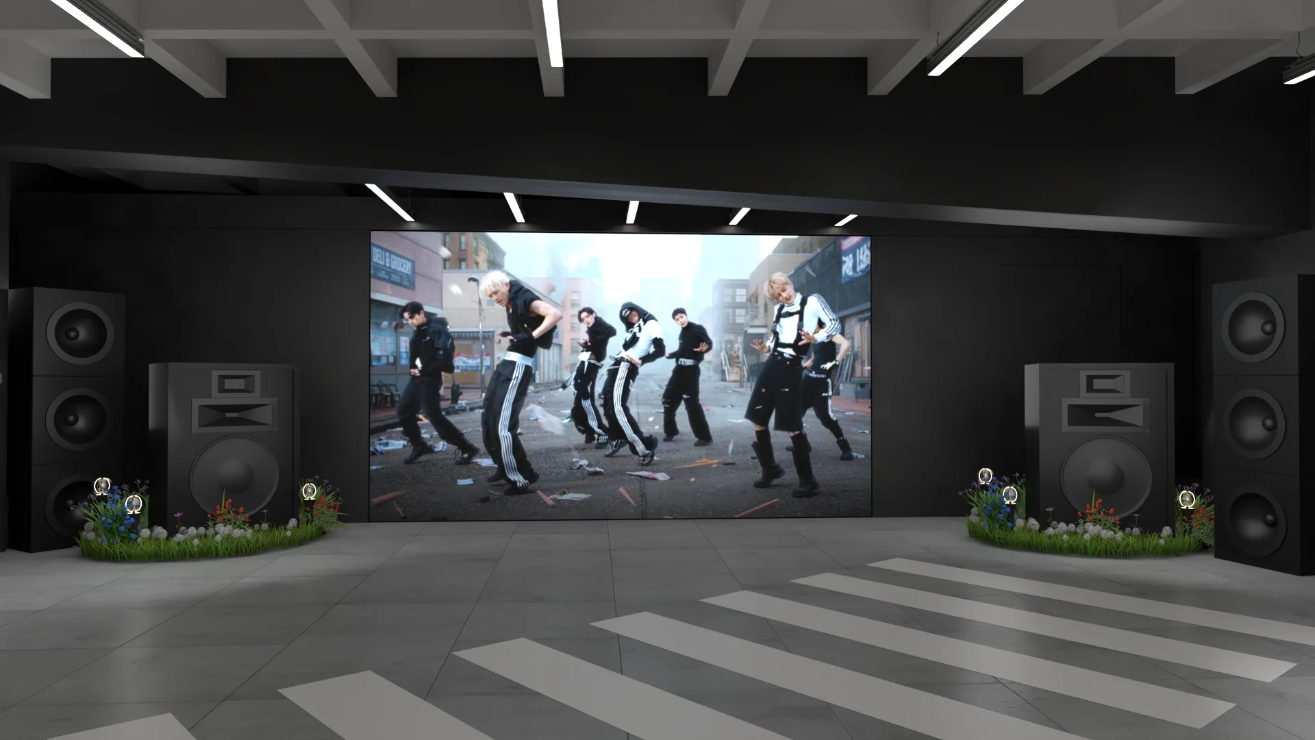 Render of the collective ENHYPEN screen experience