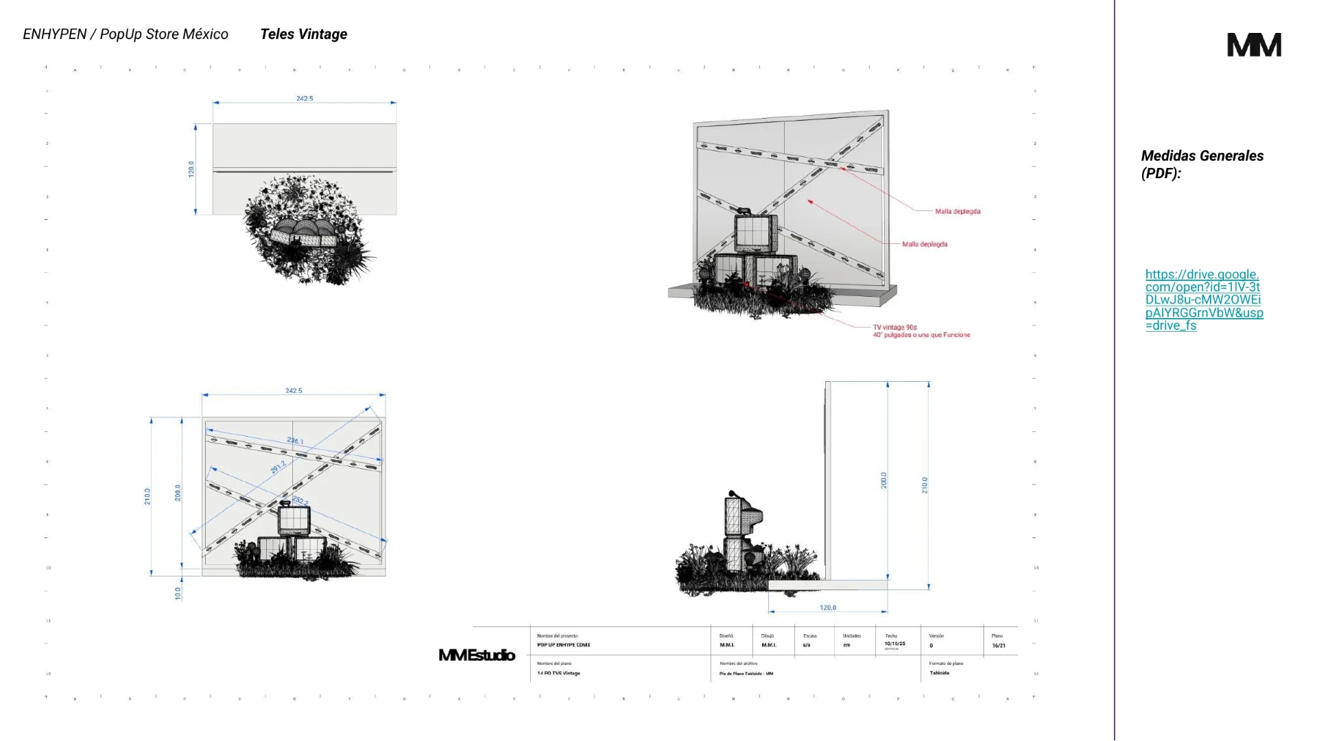 Complete technical drawing of the CRT interaction