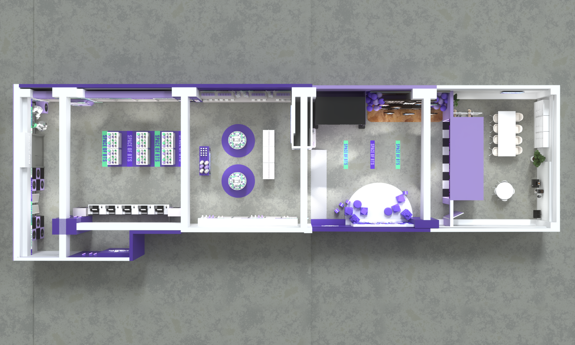 BTS spatial layout plan