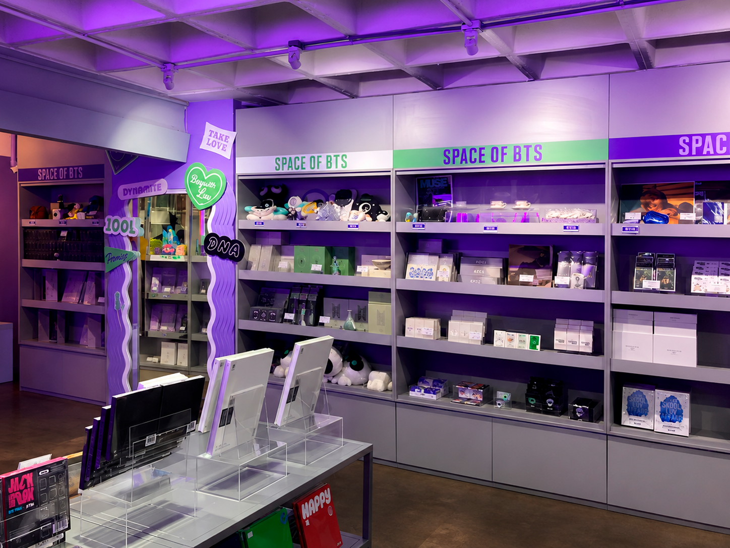 BTS built retail area