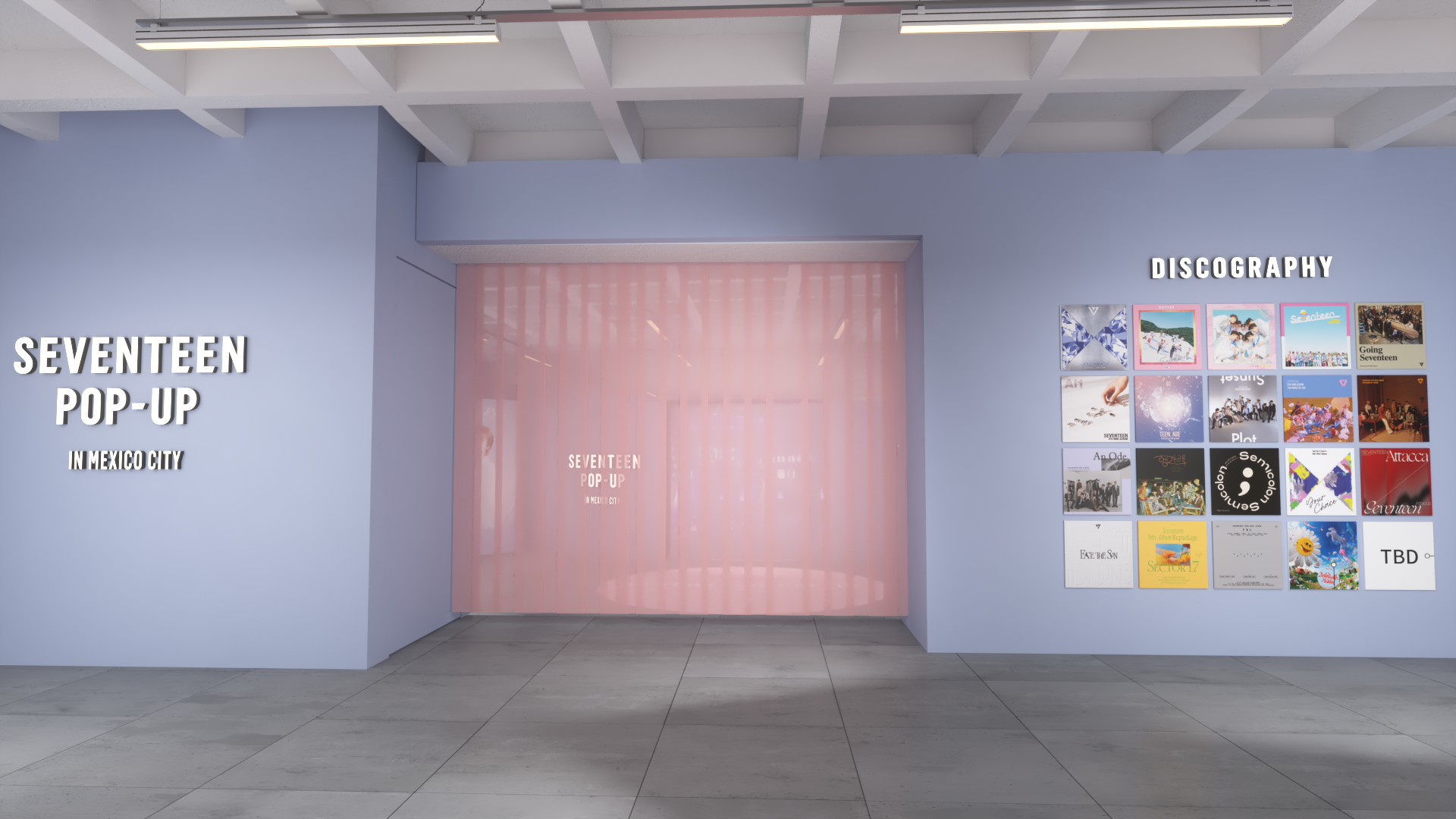SEVENTEEN discography and transition area visualisation