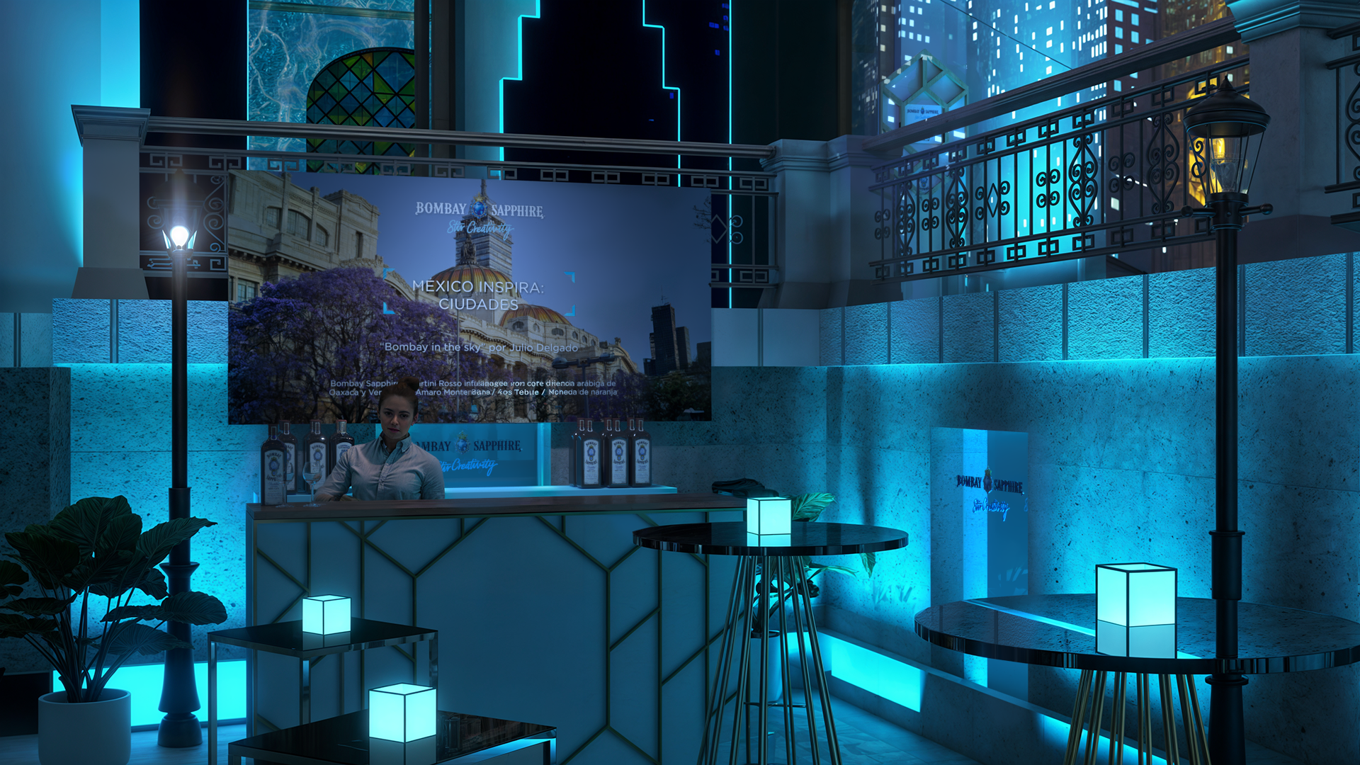 City bar development render
