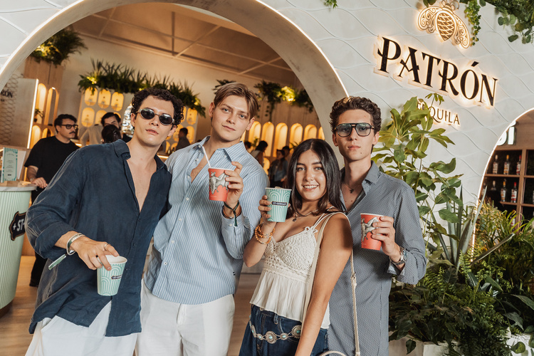Grupo Bacardí booth in use — Patrón hospitality environment