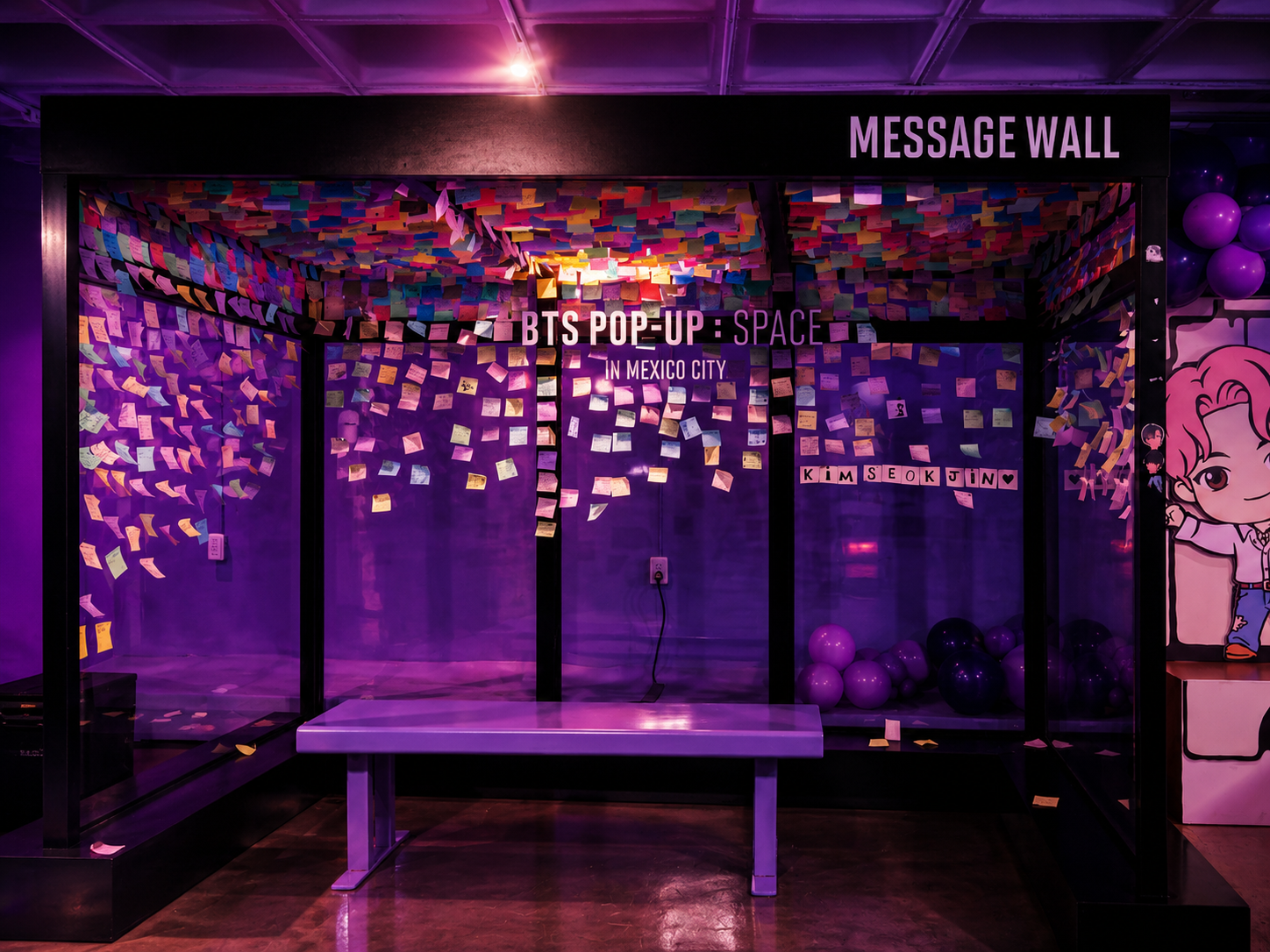 Message wall built
